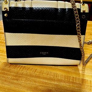 Luana Italy Minaudière
Black & Green Embossed Leather